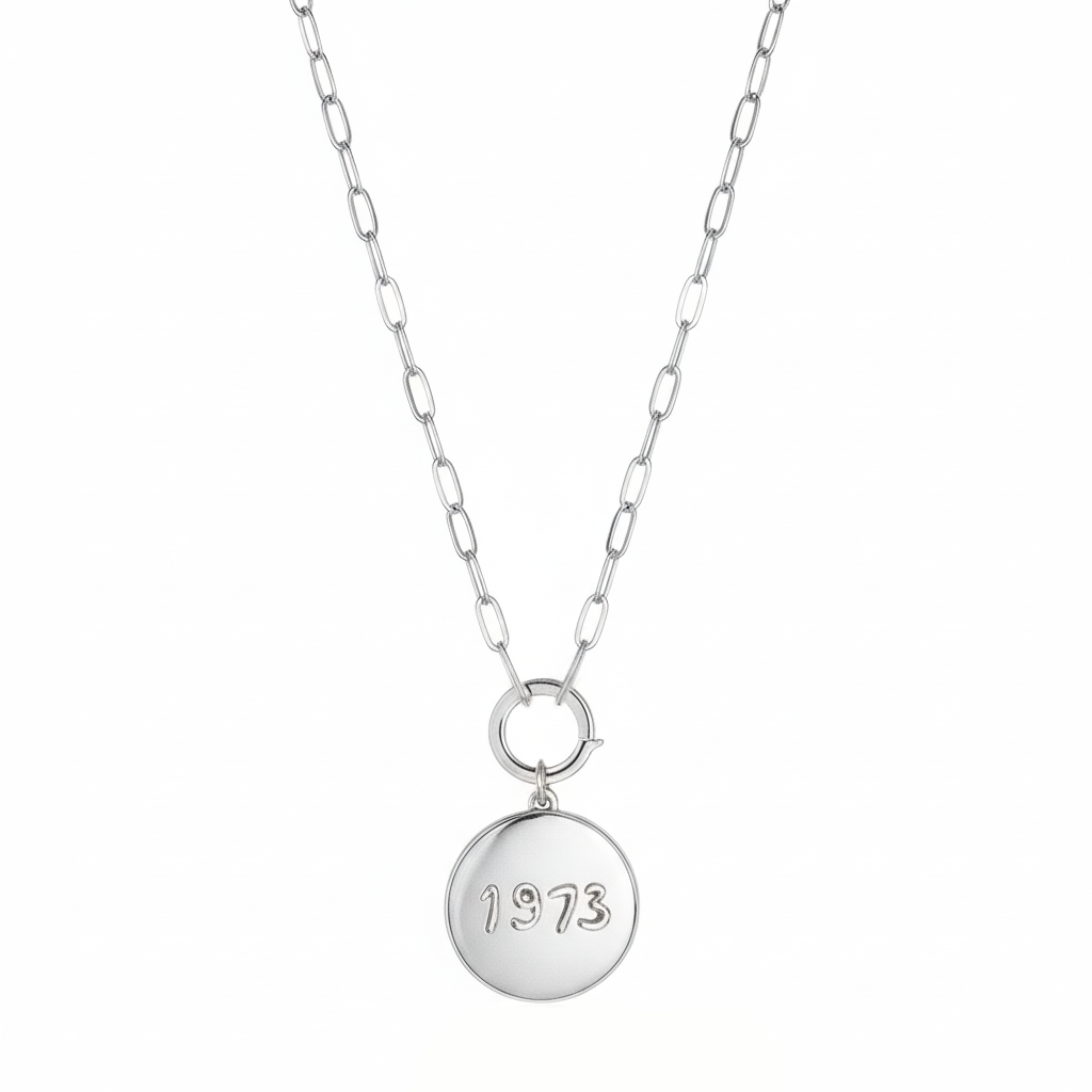 Custom Circle Silver Locket