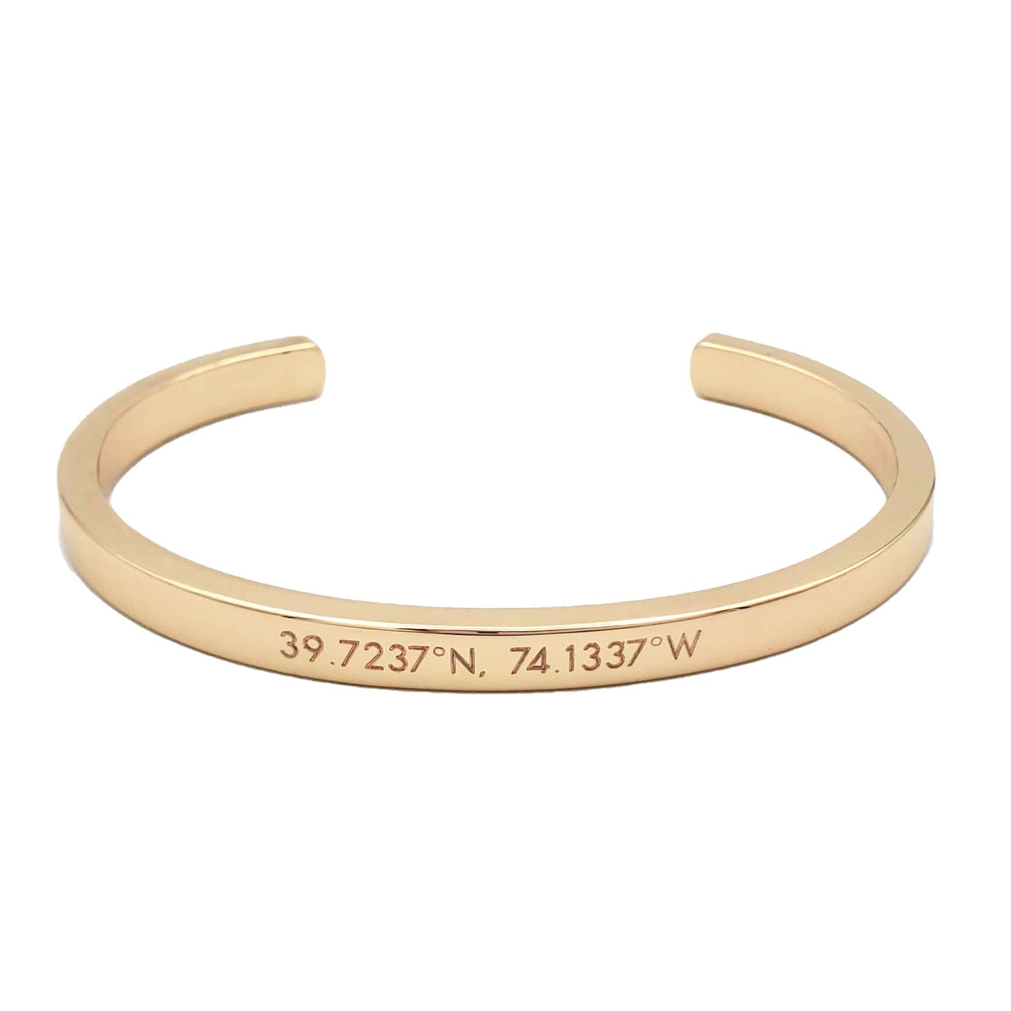 Custom Engraved Gold Cuff