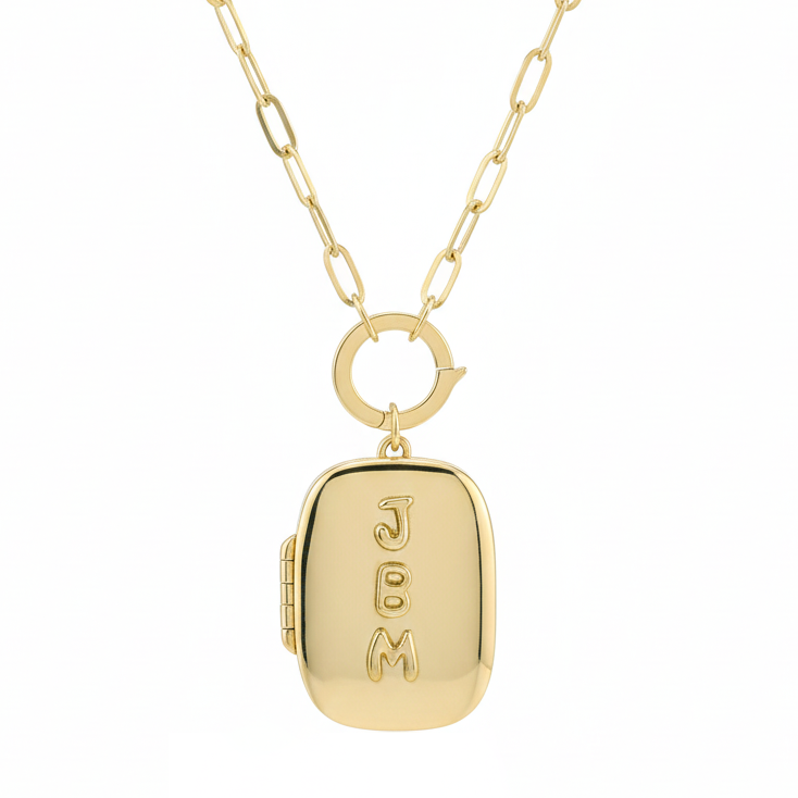 Custom Square Locket – TRUE STORY