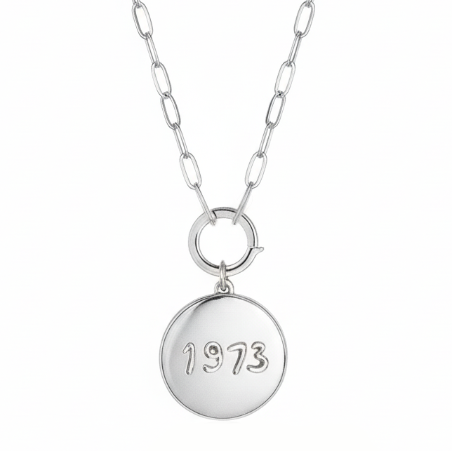 Custom Circle Silver Locket