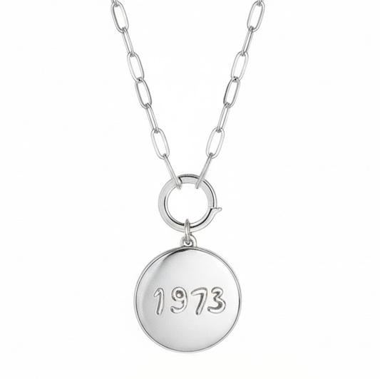 Custom Circle Silver Locket