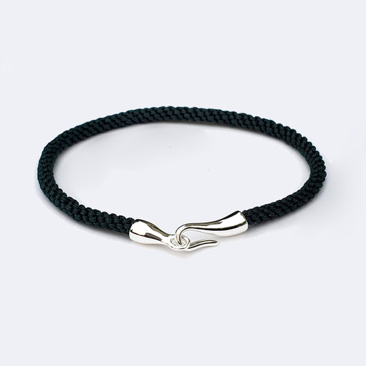 Classic Rope Black & Silver
