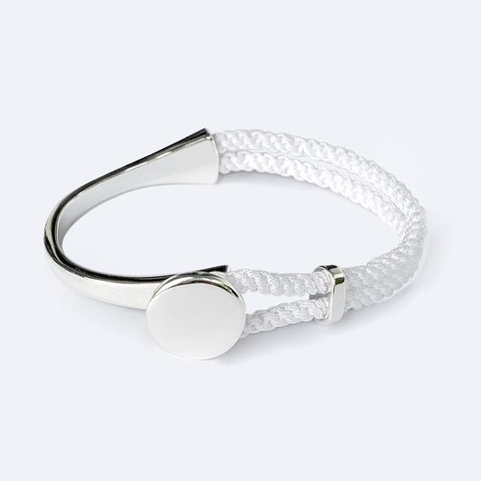 Anchor Half Cuff Silver