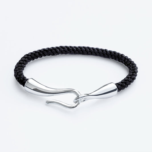 Large Hook Black & Silver